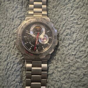 Tag Heuer Silver and Black Men's Watch
